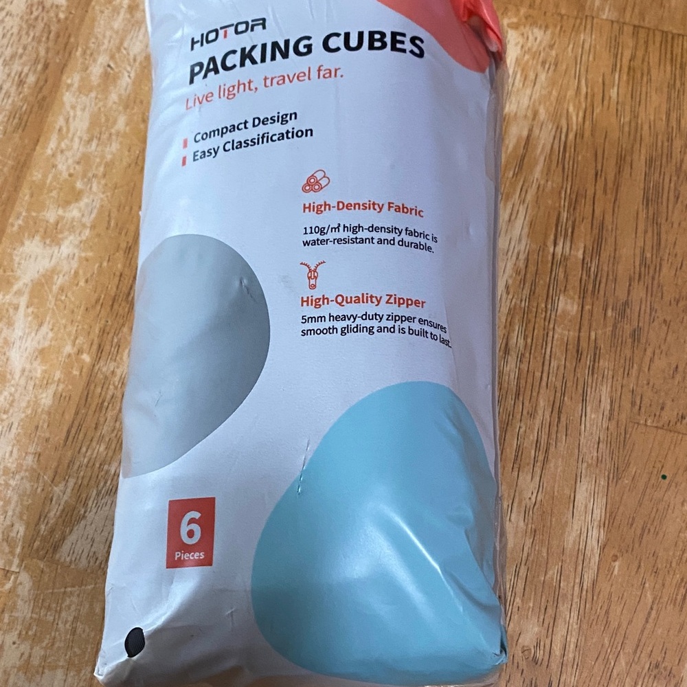 Packing Cubes - White and Blue